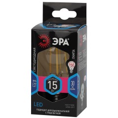Лампа светодиодная F-LED A60-15W-840-E27 (филамент, груша, 15Вт, нейтр, Е27) (10/100/1500)