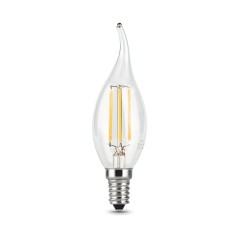 Лампа светодиодная филаментная LED 7 Вт 550 лм 2700К свеча на ветру теплый E14 AC 220В прозрачная ко