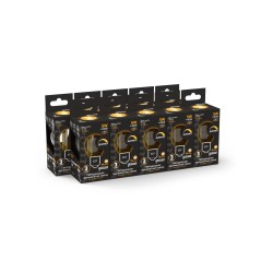 Лампа светодиодная филаментная LED 5 Вт 420 лм 2700К шар P45 теплый E27 AC 220В прозрачная колба дим