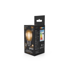 Лампа светодиодная филаментная LED 9 Вт 680 лм 2700К шар P45 теплый E27 AC 220В прозрачная колба Bla