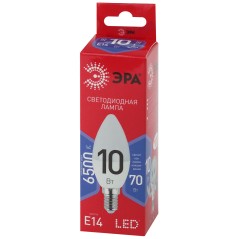 Лампа светодиодная LED B35-10W-865-E14 R (диод, свеча, 10Вт, хол, E14) (10/100/3500)