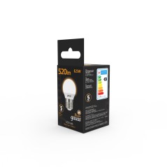 Лампа светодиодная LED 6.5 Вт 520 лм 3000К шар P45 теплый E27 AC 220В Black Gauss