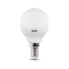 Лампа светодиодная LED 10 Вт 710 лм 3000К шар P45 теплый E14 AC 220В Elementary Gauss
