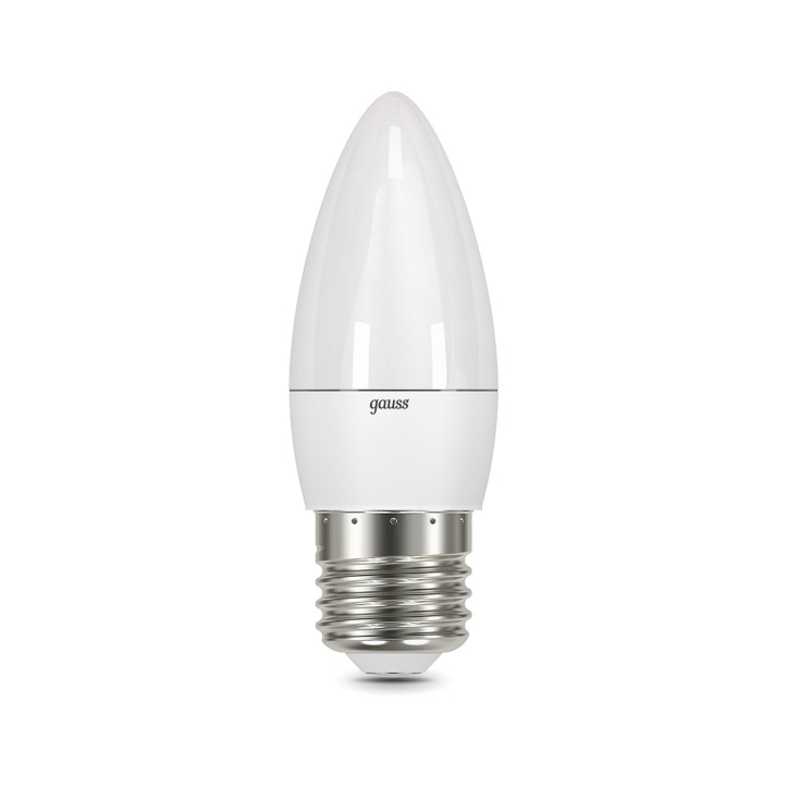 Лампа Gauss Свеча 9.5W 890lm 3000К E27 LED 1/10/100