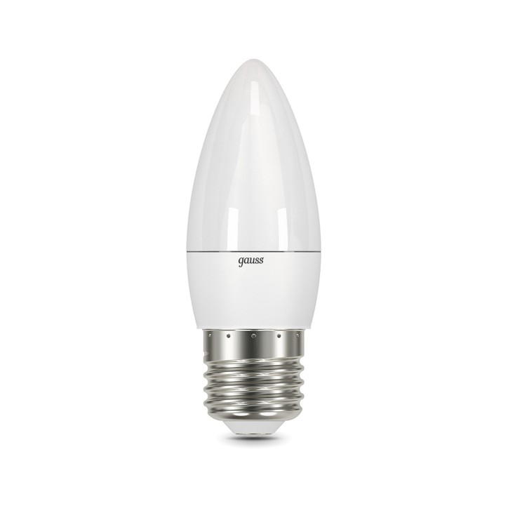 Лампа светодиодная LED 9.5 Вт 890 лм 3000К свеча теплый E27 AC 220В Black Gauss Лампа светодиодная LED 9.5 Вт 890 лм 3000К свеча теплый E27 AC 220В Black Gauss
