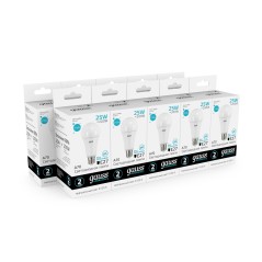 Лампа светодиодная LED 25 Вт 2100 лм 4100К А70 груша нейтральный E27 AC 220В Elementary Gauss
