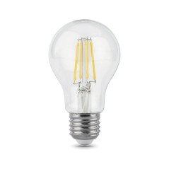 Лампа светодиодная филаментная LED 8 Вт 740 лм 2700К А60 груша теплый E27 AC 220В прозрачная колба B