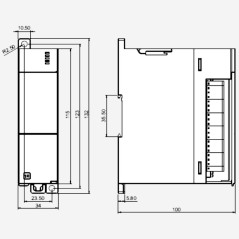 Модуль для подключения по шине EtherCAT