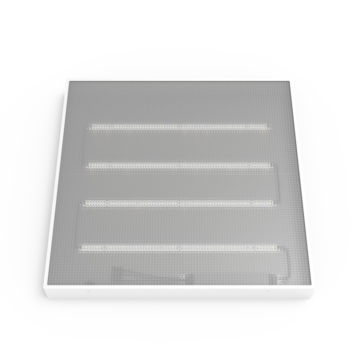 Светильник светодиодный ДВО 30 Вт 3700 лм 6500К AC 220В IP40 595х595х50мм призма с БАП аварийный CRI