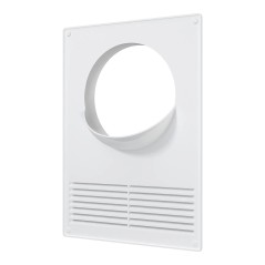 Площадка торцевая пластиковая с решеткой 180х250 фланец D130