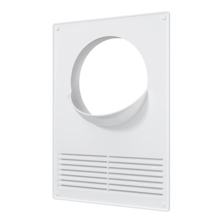 Площадка торцевая пластиковая с решеткой 180х250 фланец D130