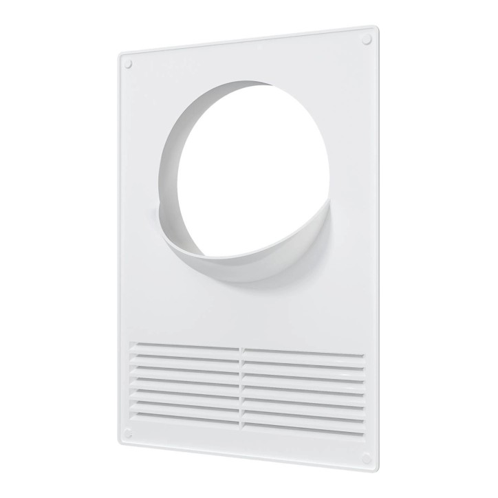 Площадка торцевая пластиковая с решеткой 180х250 фланец D130