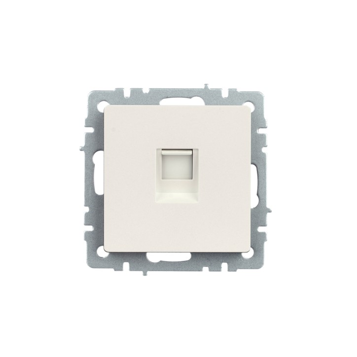 BRITE Розетка компьютерная RJ45 кат.5E РК10-БрЖ жемчуг