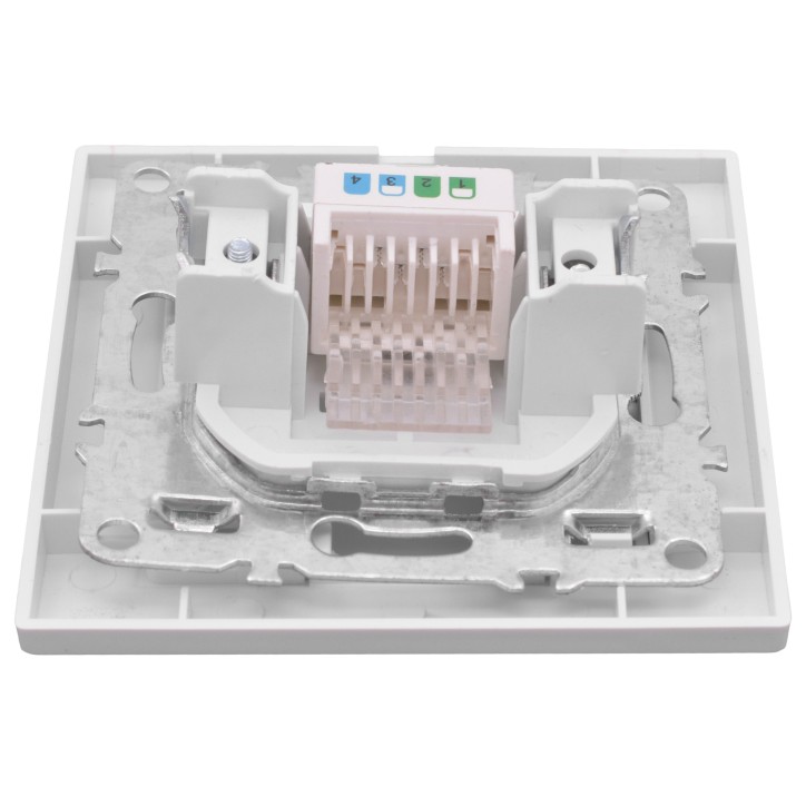 Розетка Минск RJ-45 1-местная СП белая Розетка Минск RJ-45 1-местная СП белая