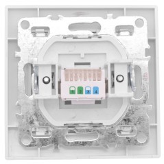 Розетка Минск RJ-45 1-местная СП белая