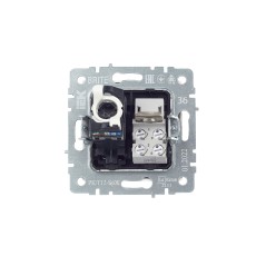 BRITE Розетка двойная RJ11+RJ45 кат.5E РК/Т12-БрЖ жемчуг