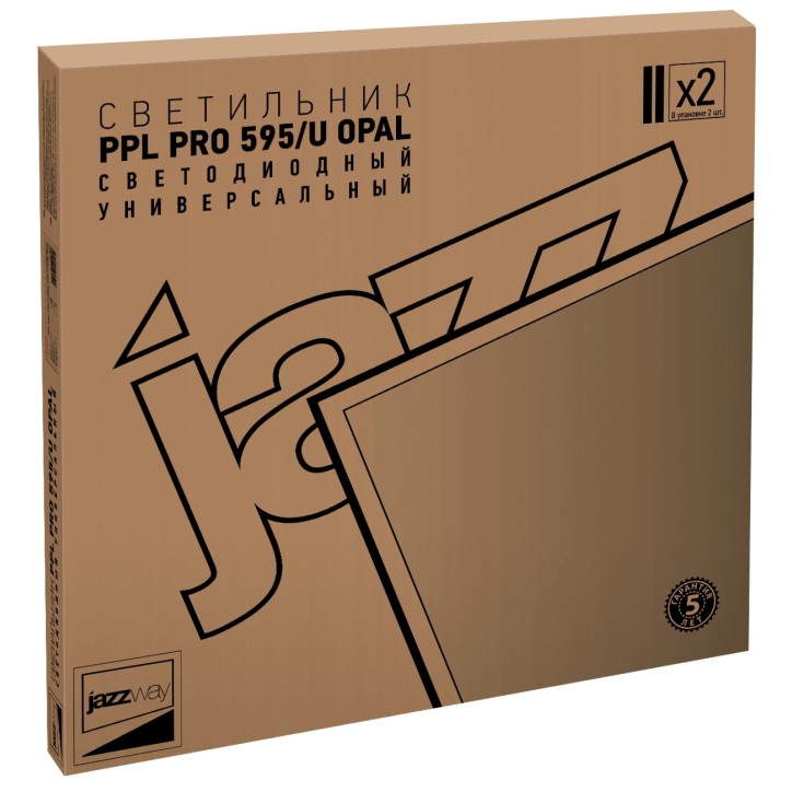 PPL PRO-5 595/U OPAL 36w (-) 3960Lm 6500K IP40 (5лет гар 310mA 38mm Jazzway