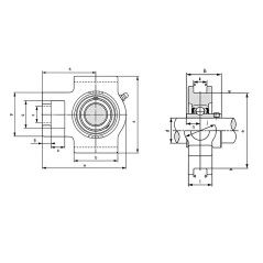 Подшипниковый узел UCT205 TECHNIX