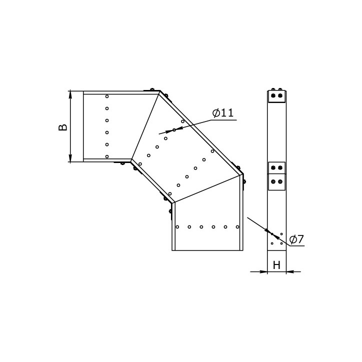 Редукция упрощенная 100мм Н100 цинк-ламельная аналог горячеоцинкованной