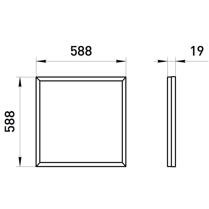 Светильник светодиодный SPO-640-3-4K-32 32Вт 4000К 3200Лм IP40 588х588х19 матовый грильято ЭРА