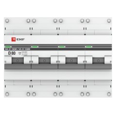 Автоматический выключатель 4P 80А (D) 10kA ВА 47-100M с электромагнитным расцепителем PROxima