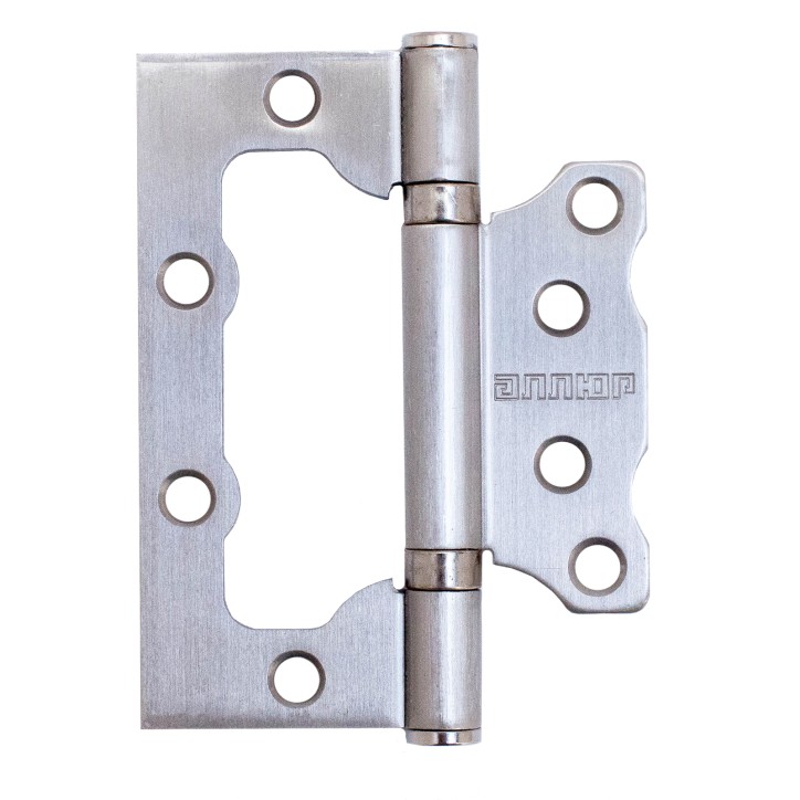 Петля дверная накладная без врезки 2шт, АЛЛЮР 100х75 2BB SNP никель матовый Петля дверная накладная без врезки 2шт, АЛЛЮР 100х75 2BB SNP никель матовый