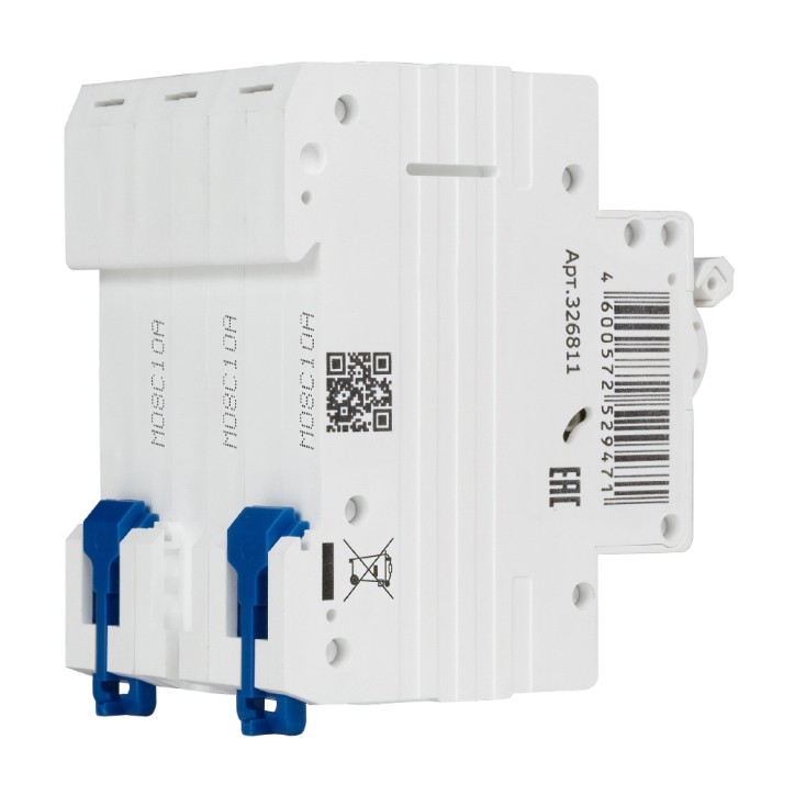 Выключатель автоматический трехполюсный 10А C 4,5кА AC OptiDin BM63-3C10-4,5-УХЛ3