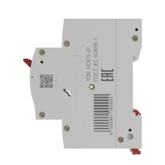 Выключатель автоматический двухполюсный 2А B MD63S-2PB6 4,5кА