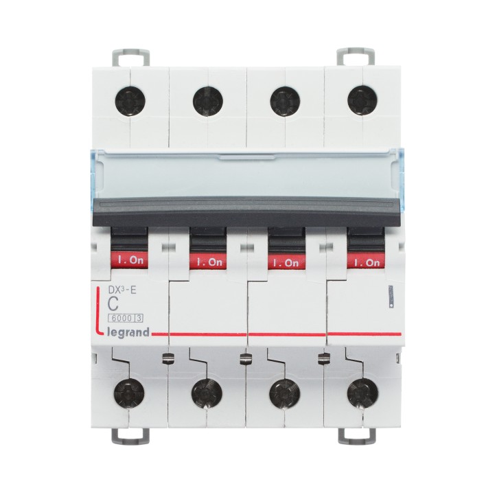 Выключатель автоматический четырехполюсный 3А C DX3-E 6kA/6kА