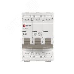 Автоматический выключатель 3P 32А (B) 4,5kA ВА 47-63N EKF PROxima