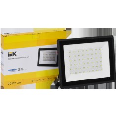 Прожектор СДО 06-70 светодиодный черный IP65 6500K IEK