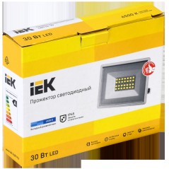 Прожектор LED СДО 06-30 IP65 6500K белый IEK