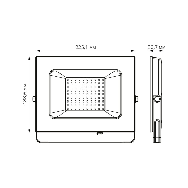 Прожектор Gauss Elementary 70W 7175lm 4000К 175-265V IP65 черный LED 1/10