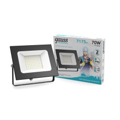 Прожектор светодиодный ДО 70 Вт 6295 лм 4000К AC 220В IP65 140х208х30мм Elementary G2 Gauss