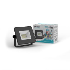 Прожектор светодиодный ДО 10 Вт 895 лм 4000К AC 220В IP65 76х93х28мм Elementary G2 Gauss