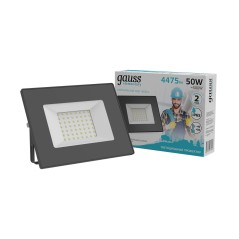 Прожектор светодиодный ДО 50 Вт 4495 лм 4000К AC 220В IP65 162х174х32мм Elementary G2 Gauss