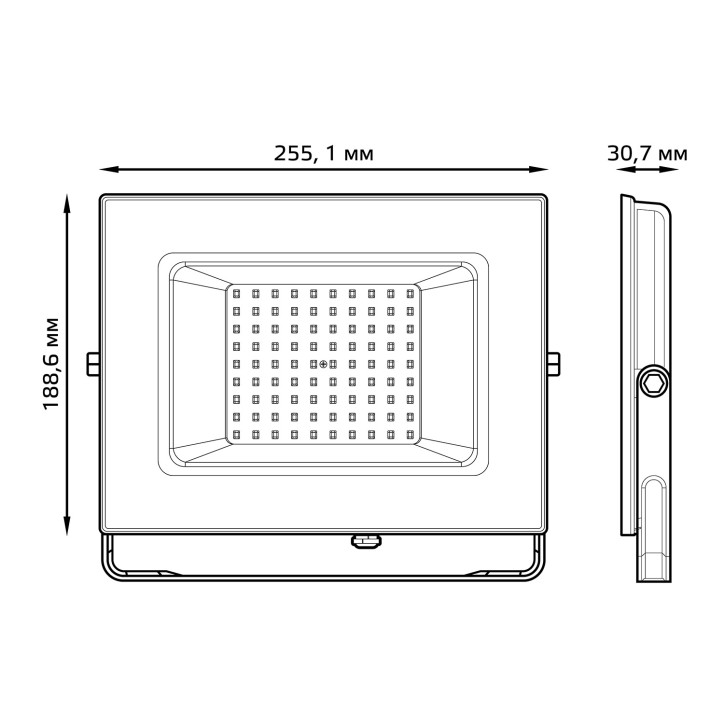 Прожектор светодиодный Gauss Elementary 100W 8500lm IP65 6500К ПРОМО G2 черный 1/16