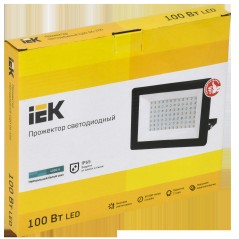 Прожектор LED СДО 06-100 IP65 4000К черный IEK