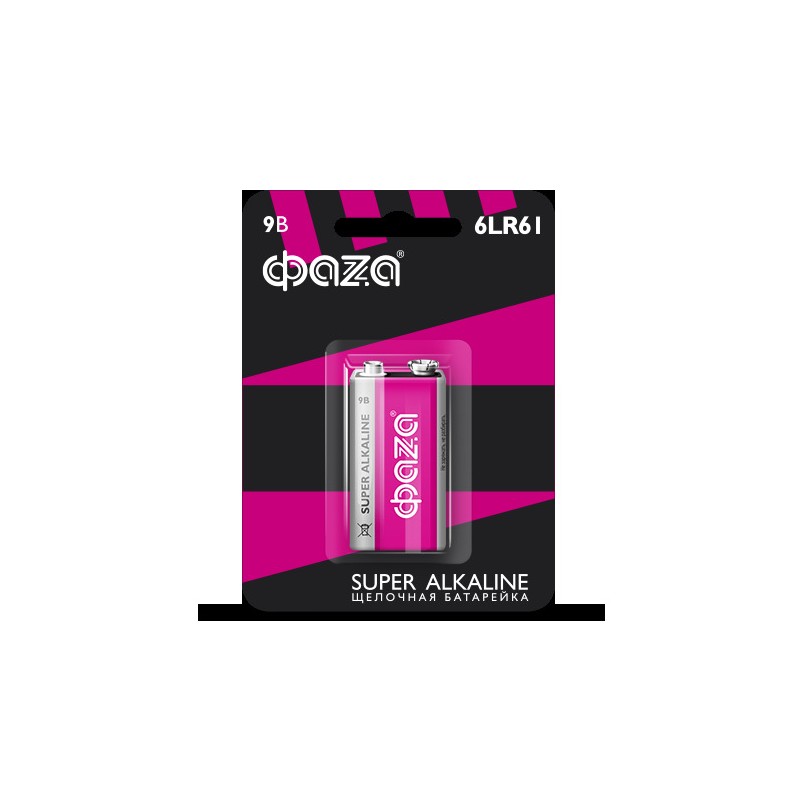 Элемент питания, крона 6LR61 Super Alkaline, блистер, 1шт.