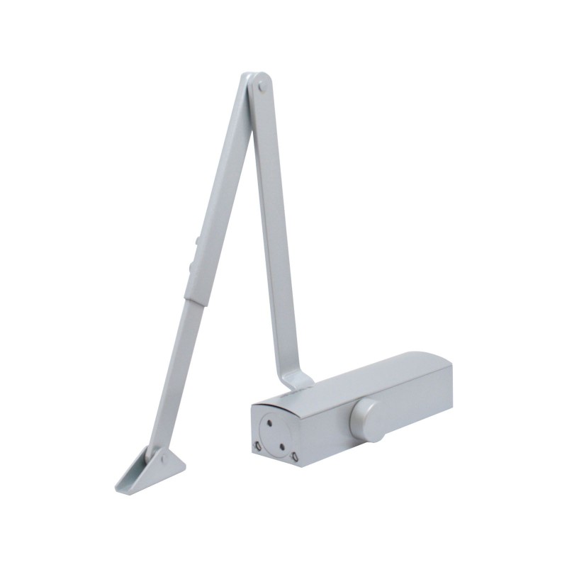 БУЛАТ Доводчик дверной PROFI ДД 802/3 А-S (40-90 кг) серебро, морозостойкий(10)