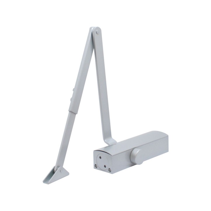 БУЛАТ Доводчик дверной PROFI ДД 802/3 А-S (40-90 кг) серебро, морозостойкий(10)