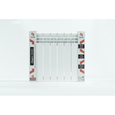 Радиатор биметаллический секционный 500/80/8 боковое подключение