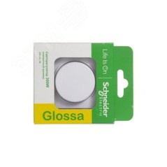 GLOSSA Диммер поворотный в сборе 300Вт белый