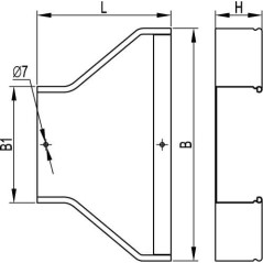 Лоток перфорированный 300х80 L 3000 толщ. 1,0 мм, горячеоцинкованный