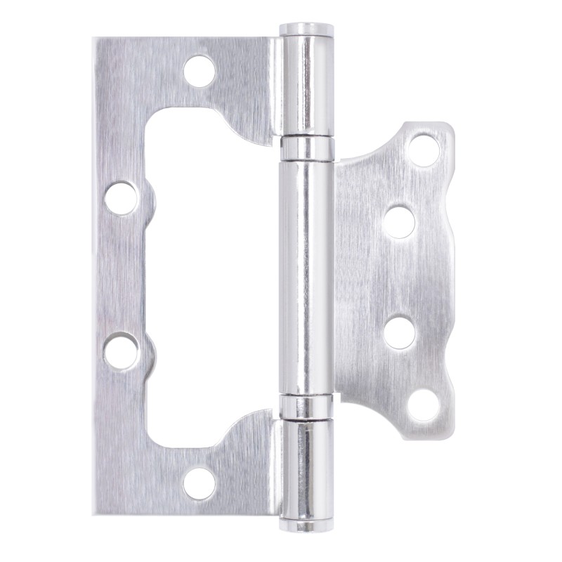 СТАНДАРТ 100х75х2,5мм 2BB SN мат.никель Петля накладная без врезки 1 шт (100,20)