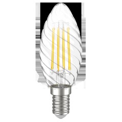 Лампа светодиодная CT35 свеча витая прозрачная 5Вт 230В 3000К E14 серия 360° IEK