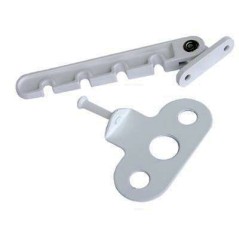 Ограничитель открывания окна Москва L-110 мм белая арт.1-5640 Б (150,100,10!!!)