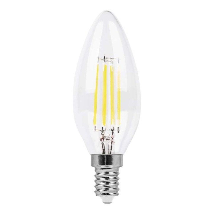 Лампа светодиодная LED 5вт Е14 теплый свеча FILAMENT Лампа светодиодная LED 5вт Е14 теплый свеча FILAMENT
