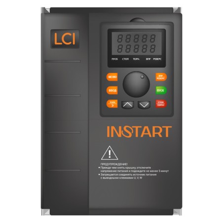 Преобразователь частоты LCI-G11/P15-4B 11кВт/15кВт, 24А/30А, 3Ф, 380В±15%, 50Гц/60Гц, IP20, с панелью управления