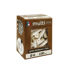 Дюбель универсальный Multi Plug 6x25мм белый (100шт)